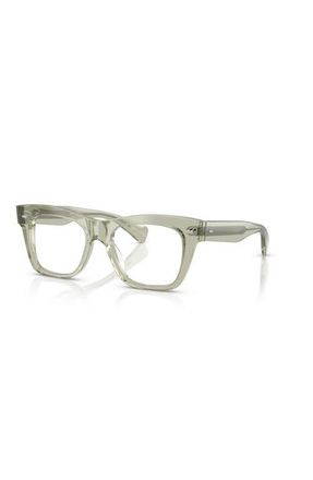 Oliver Peoples 51mm Rectangle optical glasses in Green at Nordstrom