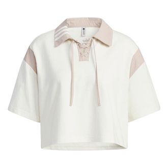 adidas (WMNS) adidas neo logo Polo Shirt Beige IK6081