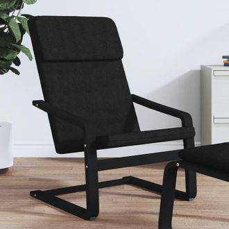 vidaXL Sill&oacute;n De Relax De Tela Negro Vidaxl