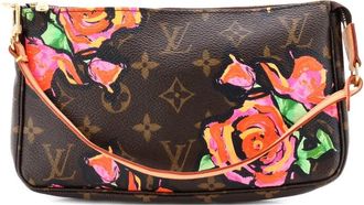 Louis Vuitton Pochette Accessoires Limited Edition Monogram Roses shoulder bag - Bruin