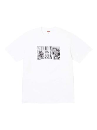 SUPREME cartoon-print T-shirt - White
