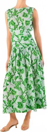 Misa Divya Maxi Dress In Blue