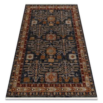 RugsX RugsX Wool Keshan Rug in Blue | Size: 80 cm x 145 cm