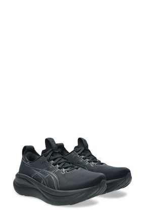 Asics GEL-NIMBUS 28 Running Shoe in Black/Graphite Grey at Nordstrom, Size 10.5