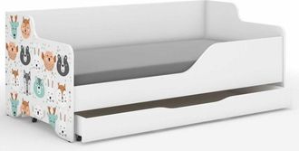 OEM Cama Infantil Lilu 160x80 Animales-lados