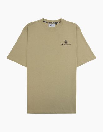 Aquascutum Mens Aquascutum Active Small Logo T Shirt Beige - Cream - Size: 38