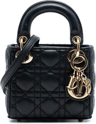 Dior Pre-owned Dior Micro Lambskin Cannage Lady Dior G8GEL1JD52REZ609