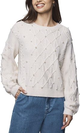 Splendid Demi Pearl Wool-Blend Sweater
