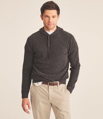 Naadam Off-Duty Cashmere Hoodie in Smoke at Nordstrom, Size Xx-Large