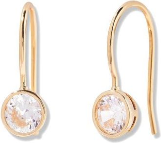 Brook & York Mia Birthstone Drop Earrings in Gold April at Nordstrom