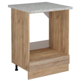 Vicco Mobile per forno da incasso R-Line, Sonoma, 60 cm pl Marmo