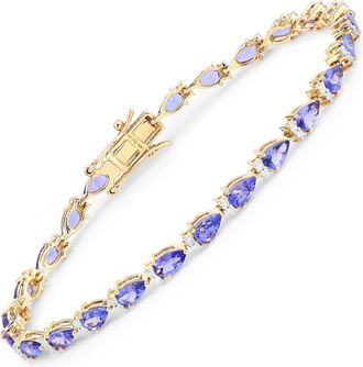 Diana M. Jewels Tanzanite ( AA+ ) Pears 5x3mm - 25Pcs + White Diamond F/C Round 1.20mm( I1-I2/I color ) - 50Pcs ( White Pen Rhodium ) ( Box Lock With Double Safety )