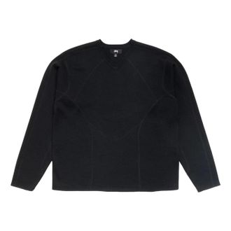 St&uuml;ssy Wave Knit Sweater Black 117312-BLAC