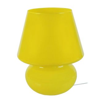 Tosel L&aacute;mpara de mesavidrio Alt.37cm AMARILLO Pantalla: AMARILLO