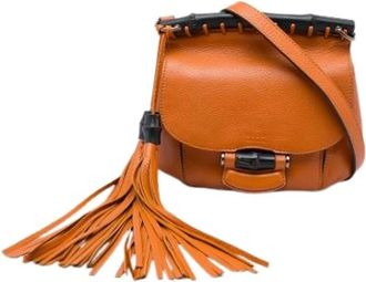 Gucci Pre-owned Nouveau Fringe - - Pre-owned - Donna - Arancione - ONE SIZE