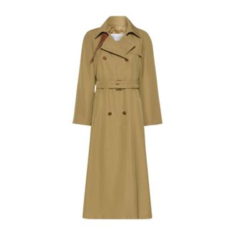 Max Mara Jassen, Dames, Beige, 2Xs, Trench Coats