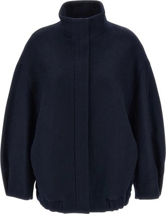 Dries Van Noten Voles Jas - Dames - Zomerjassen - Blauw - S - Katoen - Jassen