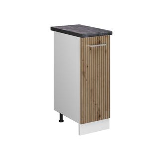 Vicco Armario De Farmacia R-line, Roble Artesanal, 30 Cm, Et Antracita
