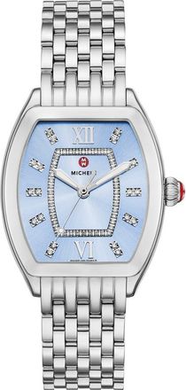 Michele Releve Mid Diamond Two-Tone Bracelet Watch, 40mm - 0.19ct. in Silver at Nordstrom Rack