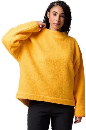 Backcountry Wander Pile-Fleece Mock-Neck Top - Womens in Bistre at Nordstrom, Size X-Small