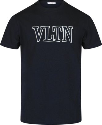 Valentino VLTN Outline Logo-Embroidered T-Shirt