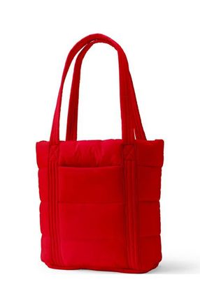 Lands End Wanderweight Ultralight Packable Tote Bag in Bright Cherry at Nordstrom