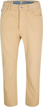 HUGO BOSS Mens 10268006 01 Slim Fit Jeans in Medium Beige - Size 34W/34L
