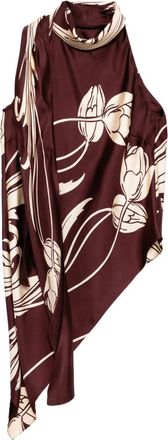 Monse Top drappeggiato stile foulard - Rosso