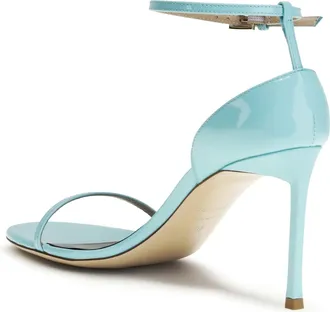 Tom Ford Womens Sandals Vertigo Patent Leather Aqua Calf