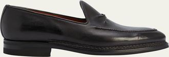Bontoni Mens De Bustis Leather Loafers