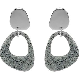 Toolally Pebble Drop Earrings in Grey Stone at Nordstrom