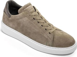 To Boot New York Mens James Suede Stretch Lace Luxury Low-Top Sneakers In Taupe