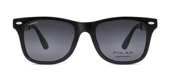 Polar 467 Clip-On Polarized 77 Mens Sunglasses Black Size 52