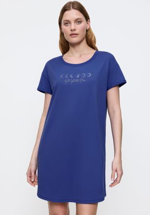 Triumph Nachthemd TRIUMPH Nightdresses NDK X, Damen, Gr. 38, N-Gr, silence, Jersey, Obermaterial: 100% Baumwolle, bequem kniefrei, Rundhals, Kleider Nachthemd