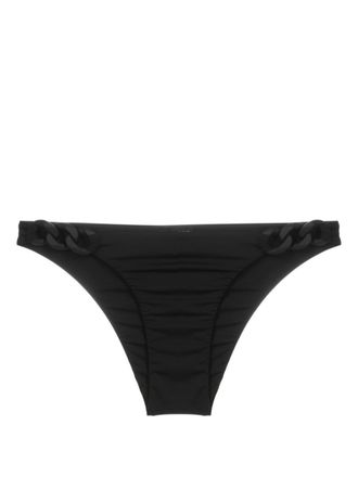 Lenny Niemeyer chain-link detailing elasticated-waist bikini bottoms - Black