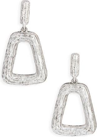 Karine Sultan Chunky Trapezoid Link Drop Earrings in Silver at Nordstrom Rack