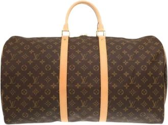 Louis Vuitton Pre-owned Weekend Bags, male, Brown, Size: ONE SIZE Pre-owned Keepall 55 Boston Bag