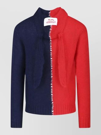 Charles Jeffrey Loverboy hooded crewneck knitwear contrast stitching