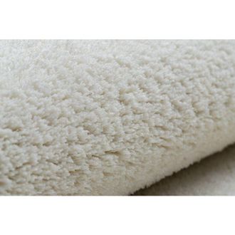 RugsX Moqueta Velvet Micro Crema Llanura Color S&oacute;lido Beige 100x400 Cm