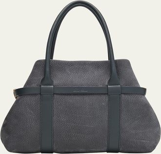 Loro Piana Ghiera Small Grained Nubuck Tote Bag