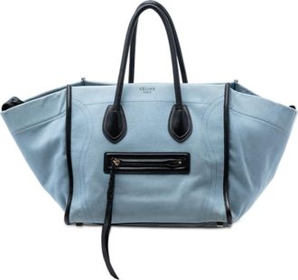 Celine Pre-owned Celine Medium Denim Phantom Luggage Tote Ladies EVKWP3LMA16M6CLU