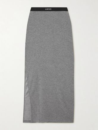 Loewe Gonna Midi In Jersey - Grigio