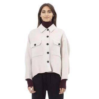 Alpha Studio Elegante Chaqueta Blazer Blanca de Lana - Jackets - Mujer - Blanco - S
