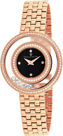 Christian Van Sant Womens Black dial Watch
