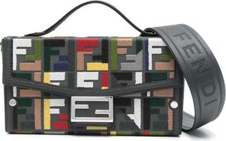 Fendi Borsa tote Baguette Soft Trunk - Grigio