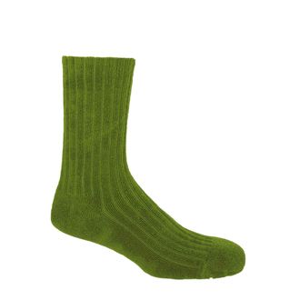 Peper Harow Ribbed Mens Bed Socks - Green