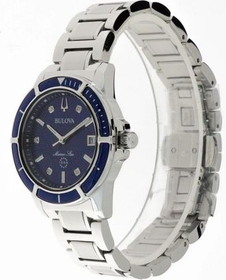 Bulova Marine Star Lady Quartz Horloge - Dames - Horloges - Blauw - ONE Size - Accessoires