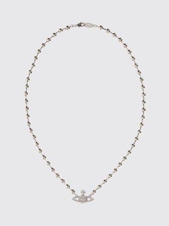Vivienne Westwood Collana girocollo in metallo con ciondolo Orb e cristalli