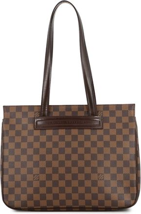 Louis Vuitton Damier Canvas Ebene Red Color Damier Canvas Handbag Shoulder Bag Tote Bag (Pre-Owned)