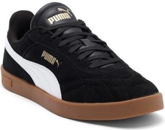 Puma Club II Indoor Sneaker in Puma Black/Puma Gold/Gum at Nordstrom Rack, Size 11.5